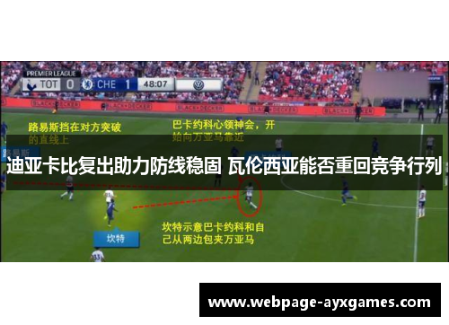 迪亚卡比复出助力防线稳固 瓦伦西亚能否重回竞争行列